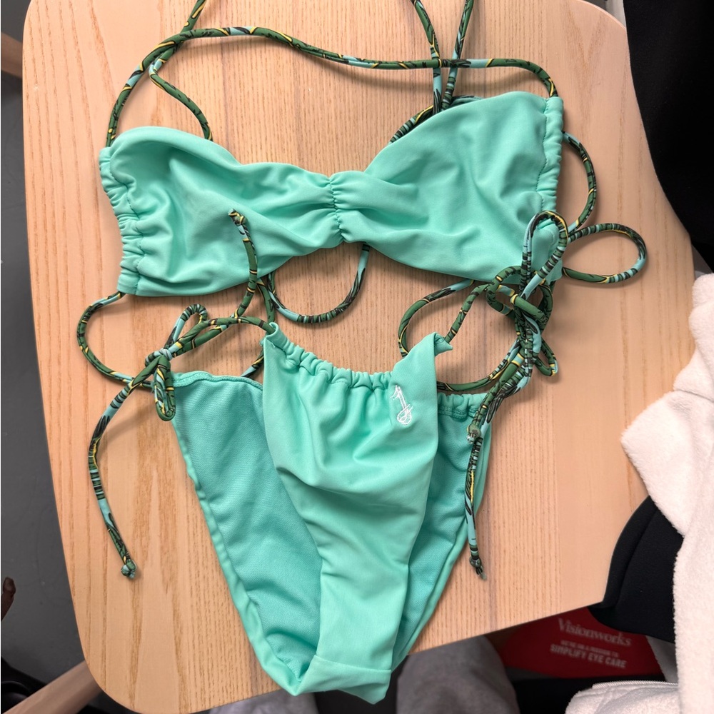 Turquoise bikini by Jumelle Swim